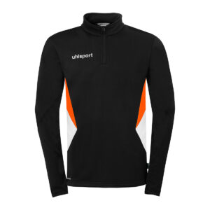 1/4 Zip Top Squad 27 Noir/Orange - Kids